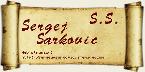 Sergej Šarković vizit kartica